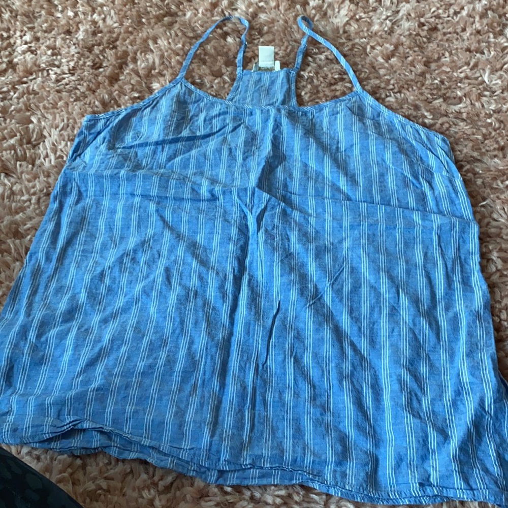 Jcrew pin striped tank